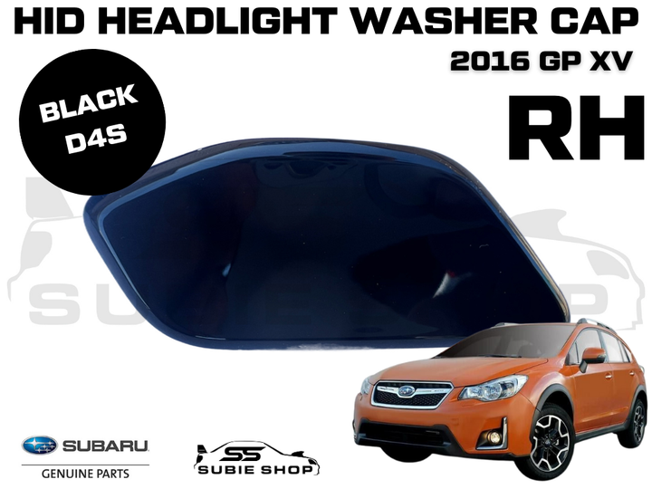 New GENUINE Subaru XV GP 2016 Headlight Bumper Washer Cap Cover Right Black D4S