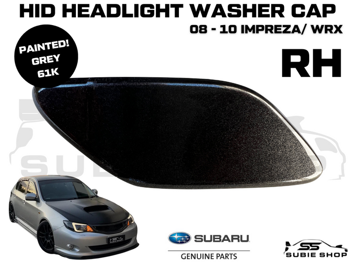 New Genuine Headlight Grey Washer Cap Cover 08 -10 Subaru Impreza G3 WRX STi RH