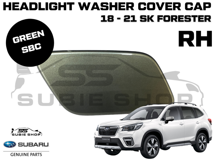 New Genuine Subaru Forester SK Headlight Washer Cap Cover 18 -21 Right Green SBC