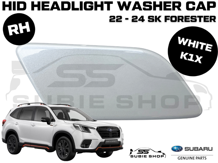 New Genuine Subaru Forester SK Headlight Washer Cap Cover 22 -24 Right White K1X