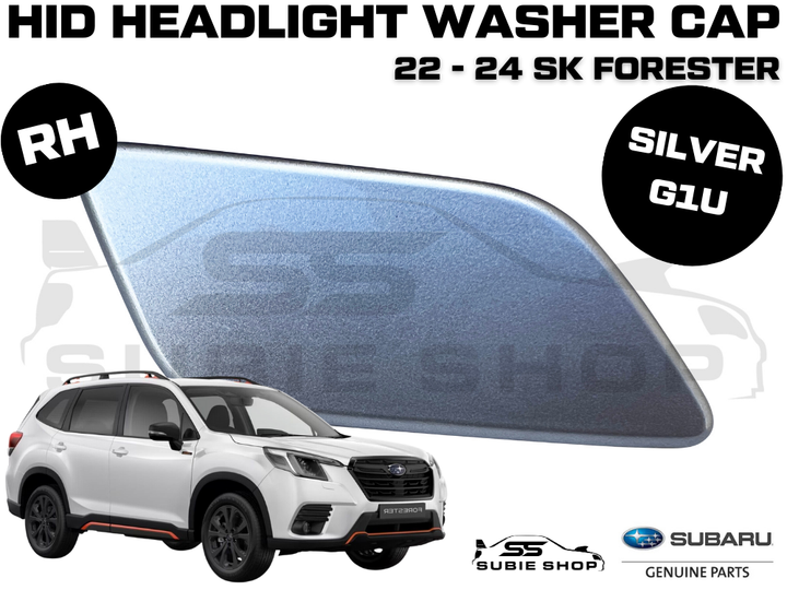 New Genuine Subaru Forester SK Headlight Washer Cap Cover 22-24 Right Silver G1U