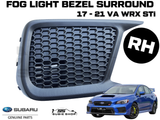 New Genuine 17-21 Subaru Impreza VA WRX STi Fog Light Bezel Cover Surround Right