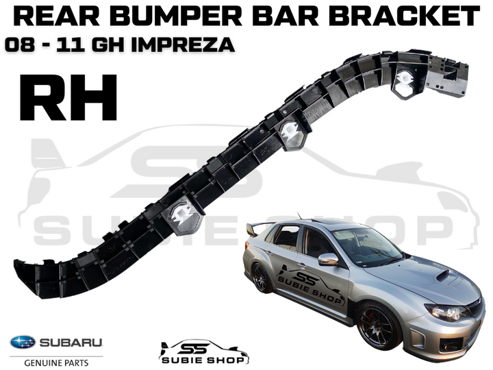 GENUINE Subaru Impreza G3 WRX STi 08 - 14 Rear Bumper Bar Bracket Right RH Sedan