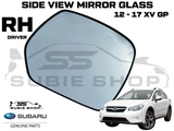 Genuine Subaru XV GP 2012 - 17 Right Drivers Side View Mirror Glass Replacement