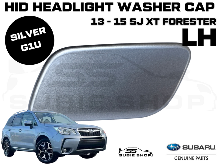 Genuine Subaru Forester SJXT 2013 -2015 Headlight Washer Cap Cover Silver G1U LH