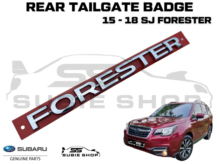 NEW Genuine JDM Subaru Forester SJ 2015 - 18 Tailgate Letters Badge Decal Emblem