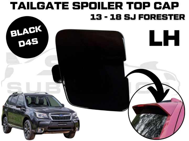 New Genuine Tailgate Spoiler Black Cap Cover 13 - 18 Subaru Forester SJ Left LH