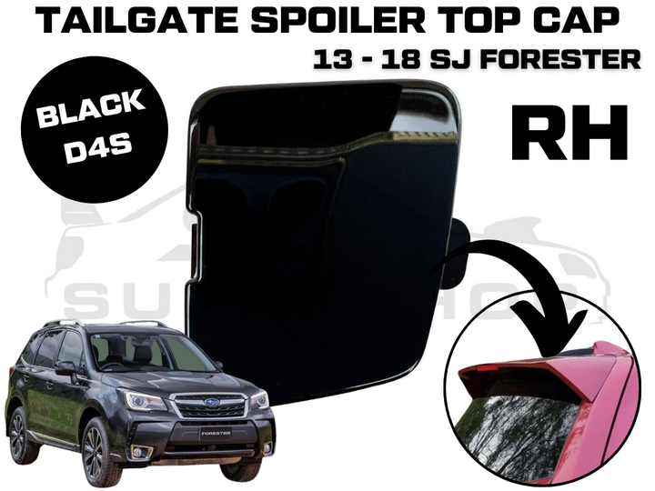 New Genuine Tailgate Spoiler Black Cap Cover 13 - 18 Subaru Forester SJ Right RH