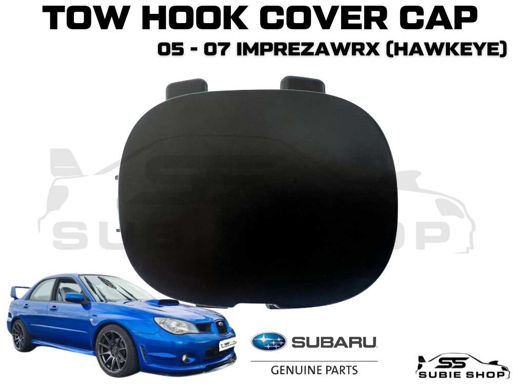 GENUINE Subaru Impreza 05 -07 GD WRX Hawkeye Front Bumper Bar Tow Hook Cap Cover