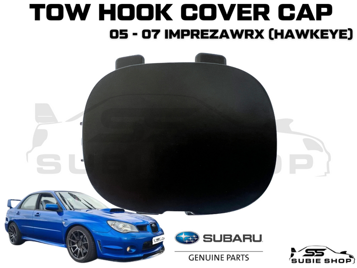 GENUINE Subaru Impreza 05 -07 GD WRX Hawkeye Front Bumper Bar Tow Hook Cap Cover