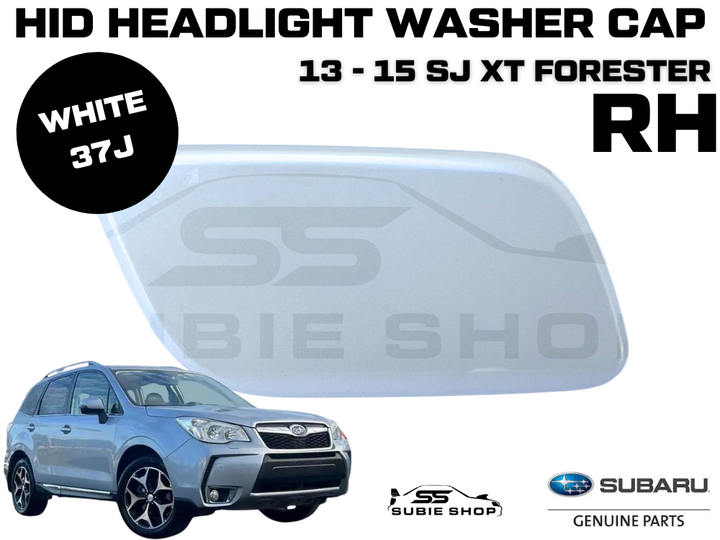 Genuine Subaru Forester SJXT 2013 - 2015 Headlight Washer Cap Cover White 37J RH