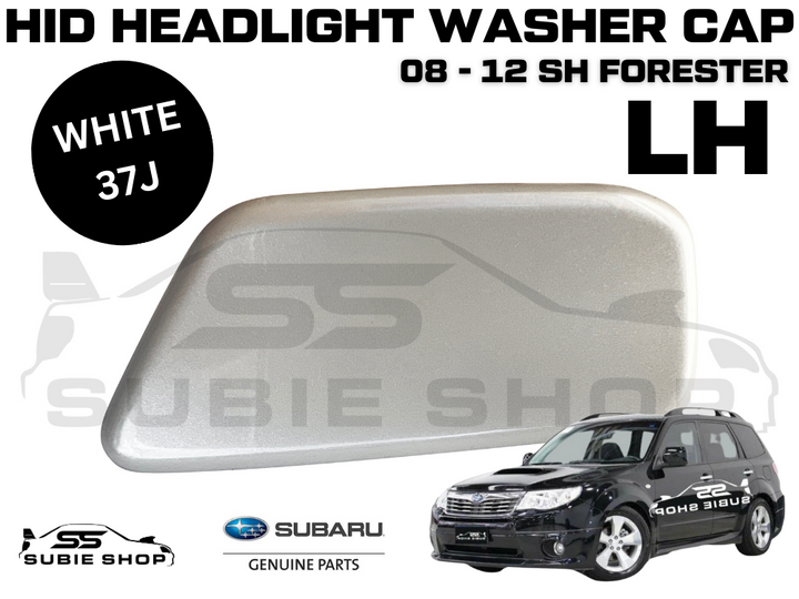 New Genuine Headlight White 37J Washer Cap Cover 2008 - 12 Subaru Forester SH LH