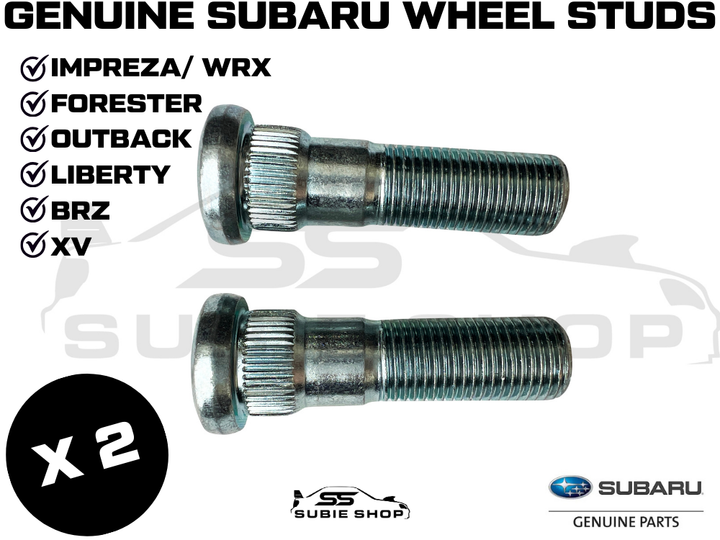 2 x GENUINE Subaru Liberty Forester Outback Impreza BRZ XV Wheel Bolt Stud Lug