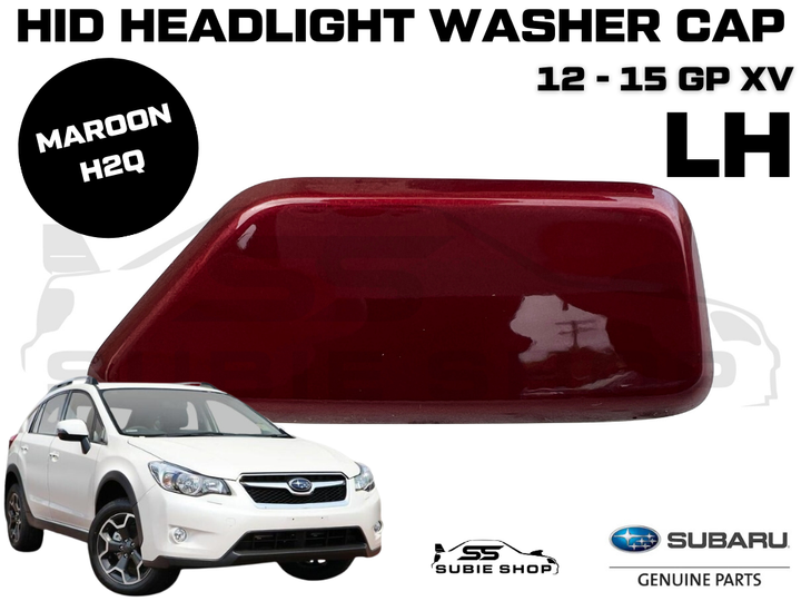 New GENUINE Subaru XV GP 12-15 Headlight Bumper Washer Cap Cover Maroon Red Left