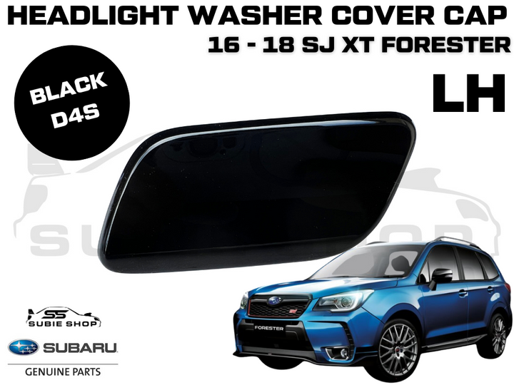 Genuine Headlight Washer Cap Cover 2016 -18 Subaru Forester SJ XT Left Black D4S