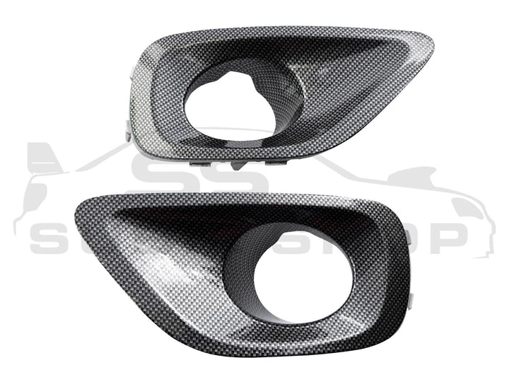 Subaru Liberty Carbon Fiber Wrap 03 - 06 Fog Light Surround Covers Trim Set L R