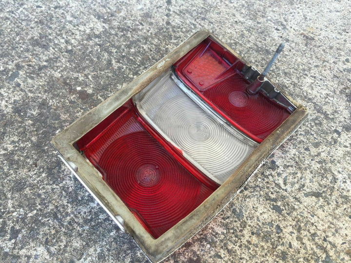 BMW 1967 1600 Neue Klasse Tail Light Lens Cover Chrome Surround Brake Reverse