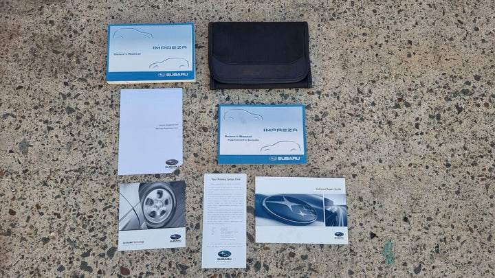 Subaru Impreza RS 2008 -11 Factory Owners Manual Booklet Wallet Book Set GENUINE