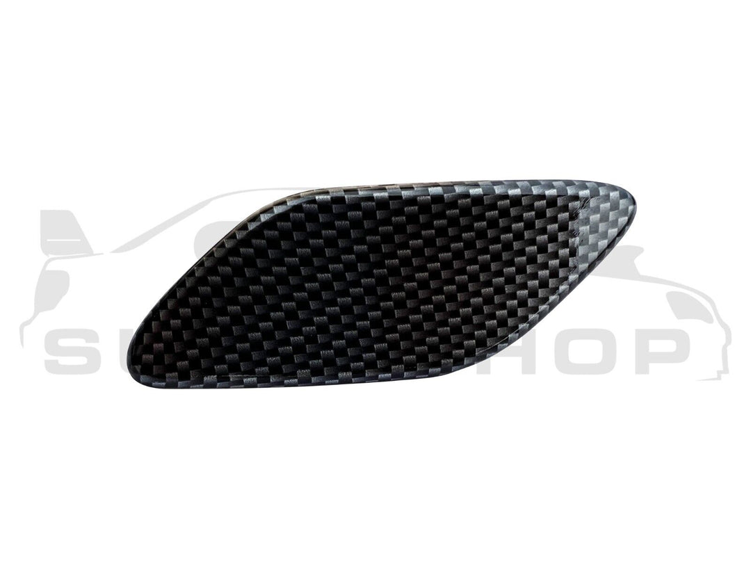 Subaru Impreza WRX RS 08 - 11 Carbon Fiber Wrapped Headlight Washer Cap Covers