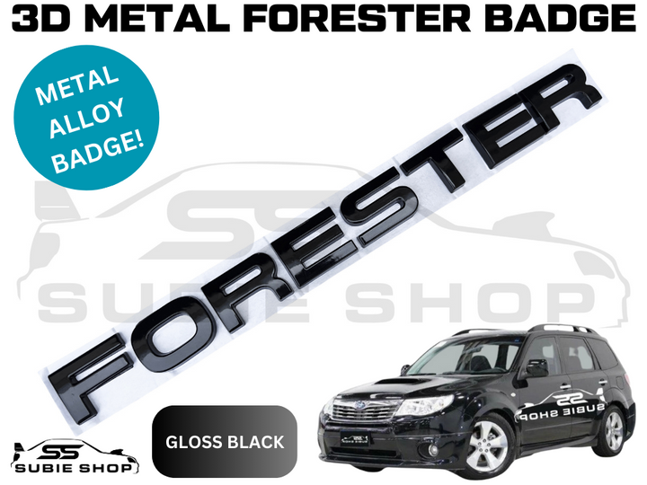 Metal 'FORESTER' Rear Tailgate Decal Badge Emblem For Subaru Forester SG SH SJ