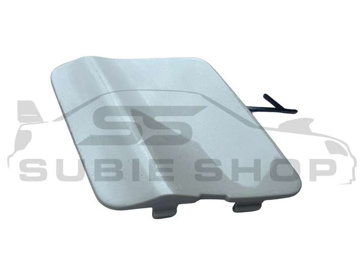 GENUINE Subaru Impreza 11-14 G3 WRX Rear Bumper Bar Tow Hook Cap Cover White 37J