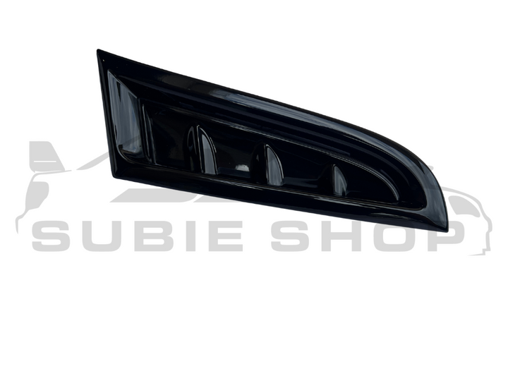 Genuine 06-07 Subaru Impreza WRX Hawkeye STi Bumper Side Vent Trim Panel Black