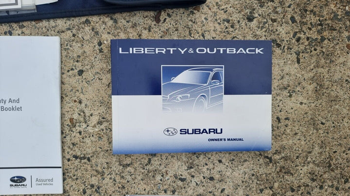 Subaru Liberty Outback 2003 - 09 Factory Owners Manual Wallet Log Books GENUINE