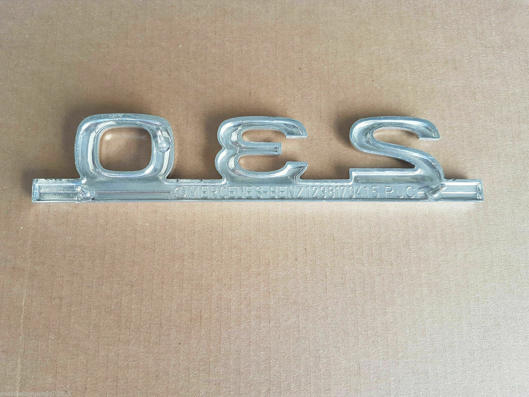 1965 Vintage Genuine Mercedes Merc Benz Badge Emblem OEM W110 230 Metal Chrome