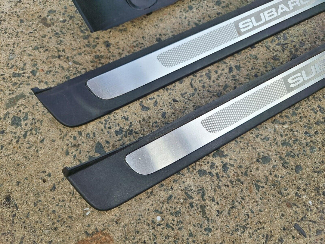 Subaru Liberty Outback 03 - 06 Gen 4 Door Foot Metal Scuff Panel Trim Set of 4