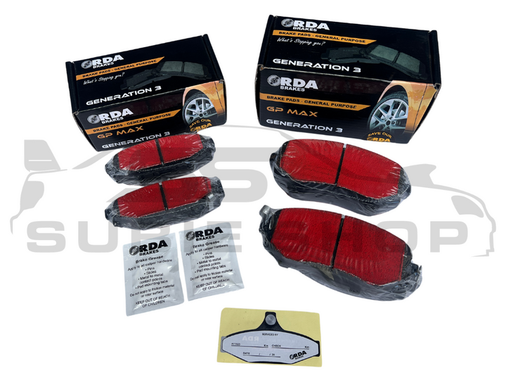 Performance Brakes Brake Pads Upgrade Kit 08 - 11 GH for Subaru Impreza / RS