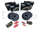 RDA Performance Brake Rotors & Pads Upgrade Kit 08 - 14 Subaru Impreza G3 WRX