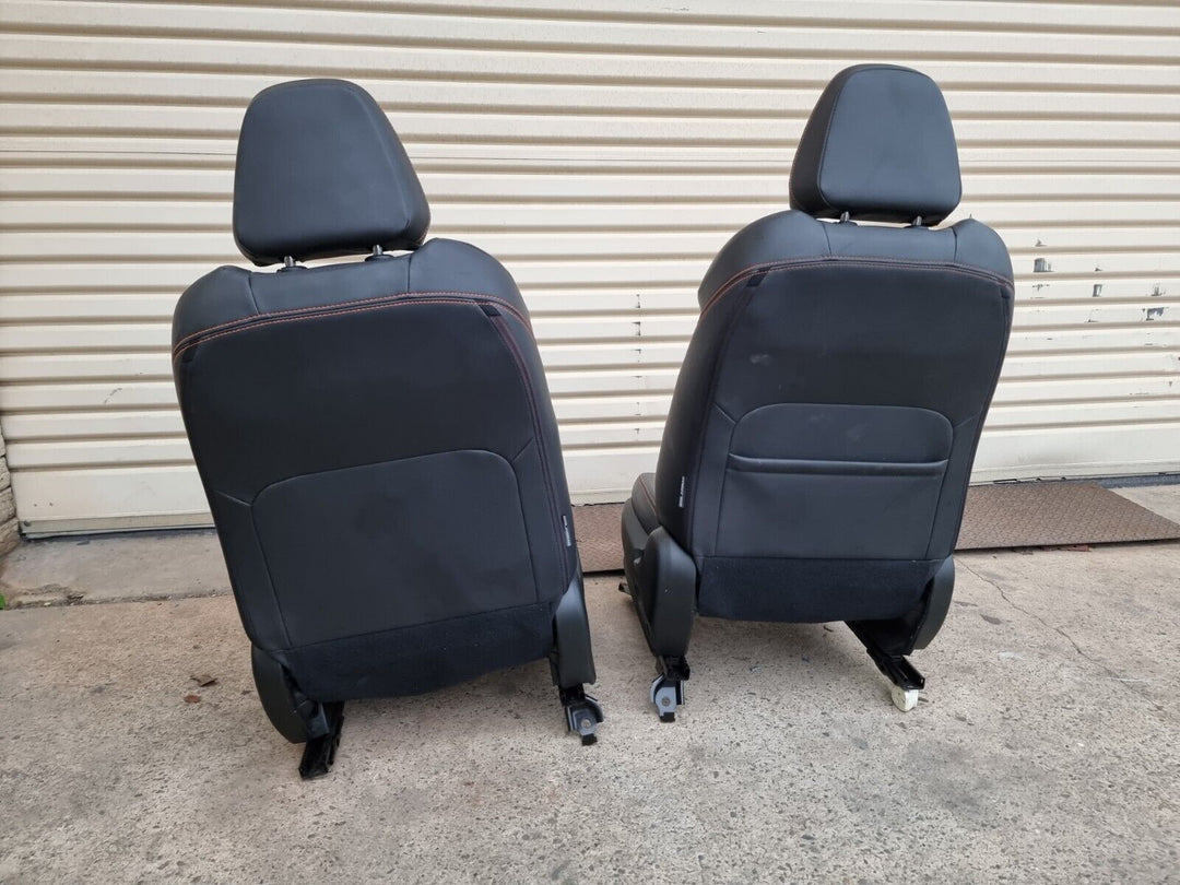 Subaru XV GT 2017 - 21 Orange Stitching Leather Interior Front Seats Driver Pair