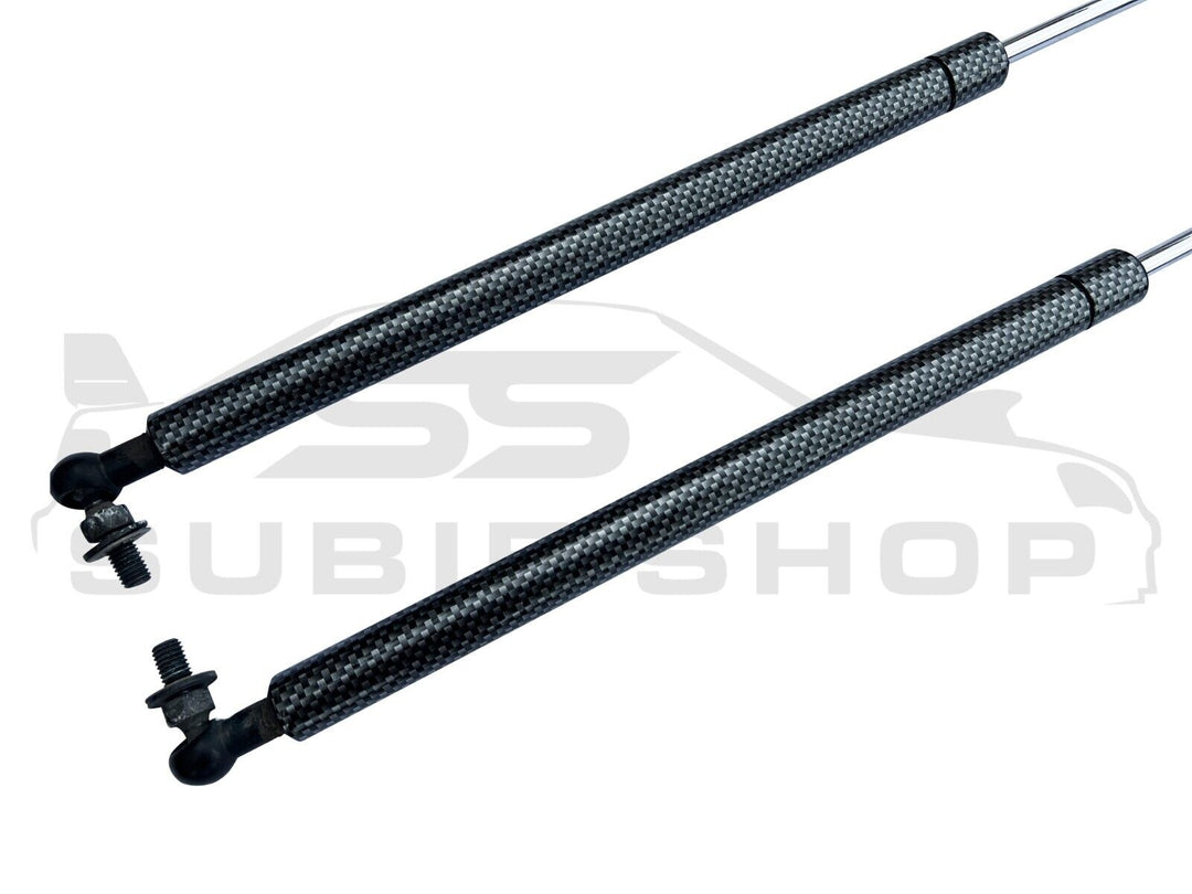 Subaru Impreza 08 - 11 GH G3 WRX Carbon Fiber Wrapped Hood Bonnet Gas Struts OEM