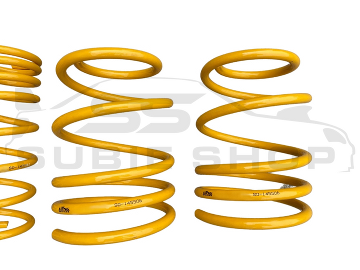 Set Front + Rear Lowered Coil KING SPRINGS For 12 - 17 Subaru Impreza GJ/ VA WRX