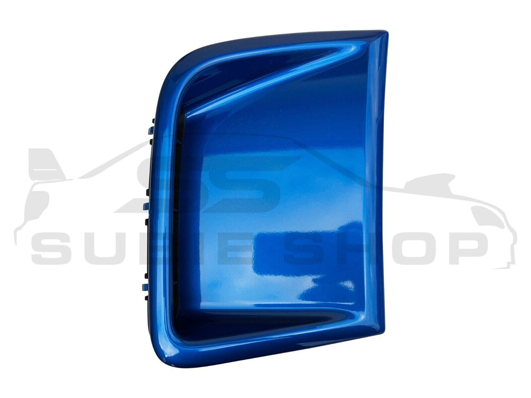 GENUINE Subaru Impreza 08 - 14 G3 WRX STi Front Bumper Side Vent Bezel Blue 02C