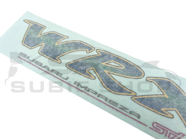 NEW Genuine Subaru Impreza 99 WRX GC8 RA STI Rear Boot Lid Decal Sticker OEM JDM