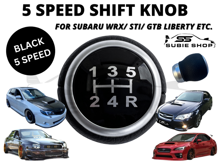 5 Speed Shift Gear Knob For Subaru Impreza WRX STI Liberty GTB Forester BRZ JDM