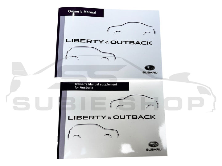 GENUINE Subaru Liberty Outback 20 + Factory Owners Manual Log Book Wallet Pouch