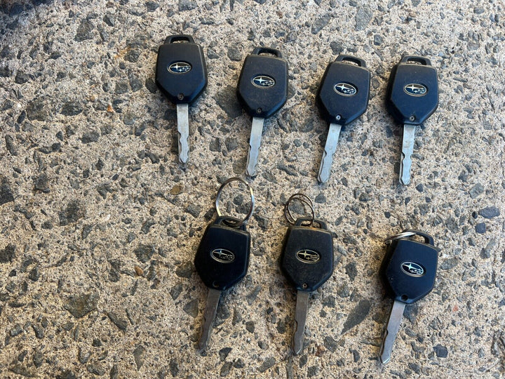 7 x Genuine Subaru Forester Liberty 08 - 15 Factory Button Keys Fob Immobiliser