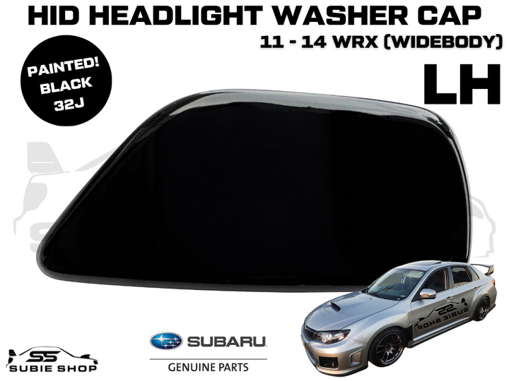 New Genuine Headlight Black Washer Cap Cover 11 -14 Subaru Impreza G3 WRX STi LH