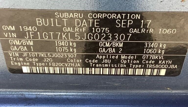 Genuine Subaru XV GT 2017 -21 Radar Cruise Front Eye sight EyeSight Camera 3