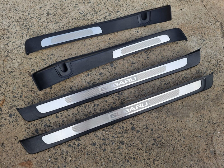 Subaru Liberty Outback 03 - 06 Gen 4 Door Foot Metal Scuff Panel Trim Set of 4