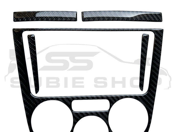 REAL Carbon Fiber Decal Fascia Cover Trim Kit For 02 - 04 Subaru Impreza WRX STi