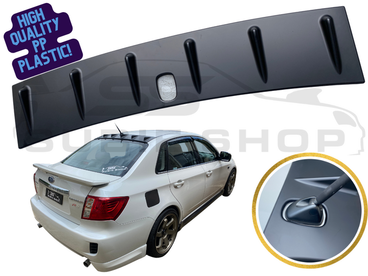 JDM PP Plastic Rear Roof Spoiler Vortex Generator For 08 - 14 Subaru RS WRX STi