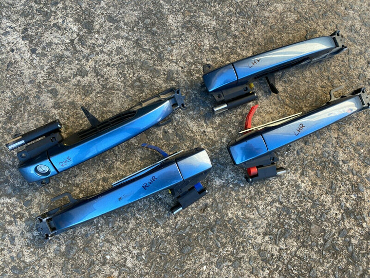 Subaru Impreza RS GH G3 08 - 11 Exterior Door Handles Full Set Blue 64Z Genuine