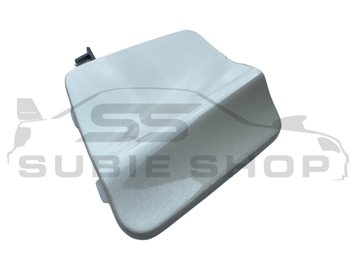 GENUINE Subaru Impreza 11-14 G3 WRX Rear Bumper Bar Tow Hook Cap Cover White 37J