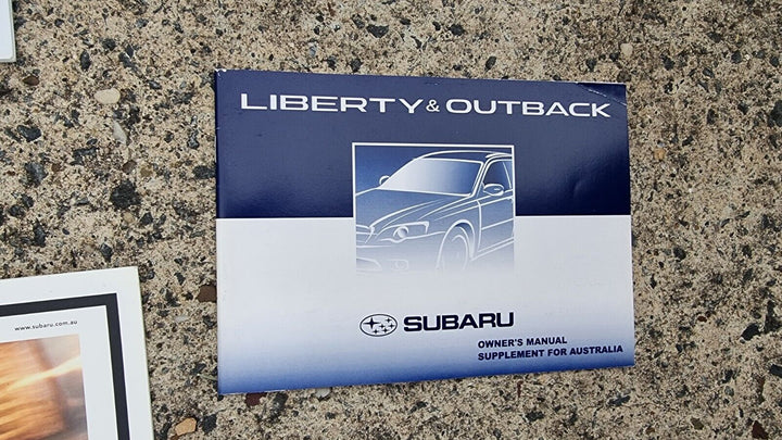 Subaru Liberty Outback 2003 - 09 Factory Owners Manual Wallet Log Books GENUINE