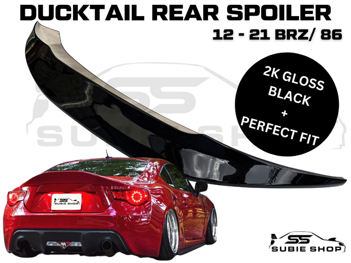 Legsport Style Ducktail Rear Boot Spoiler Wing For 12 - 21 Subaru BRZ Toyota 86