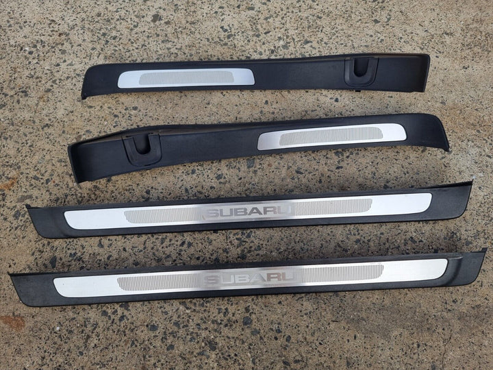 Subaru Liberty Outback 03 - 06 Gen 4 Door Foot Metal Scuff Panel Trim Set of 4