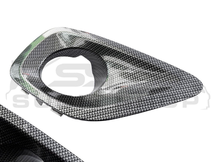 Subaru Liberty Carbon Fiber Wrap 03 - 06 Fog Light Surround Covers Trim Set L R